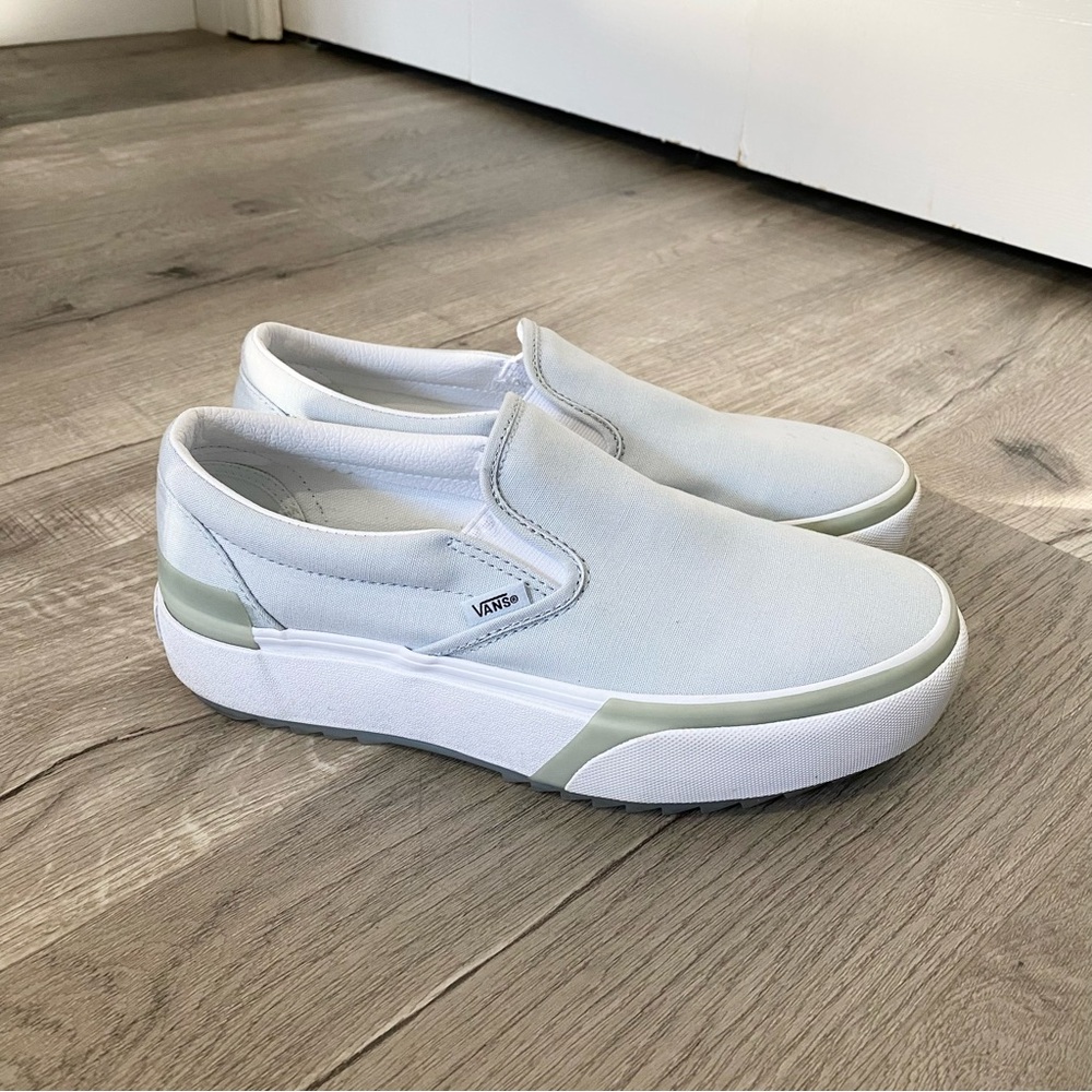 Vans Classic Pastel Slip On Sneaker Stacked Platform Heel